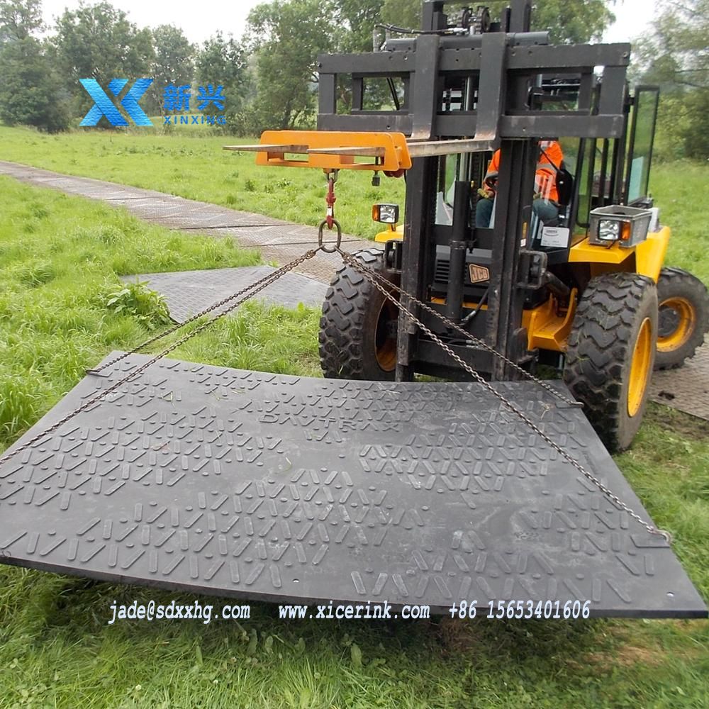 HDPE temporary road track way Composite Mat