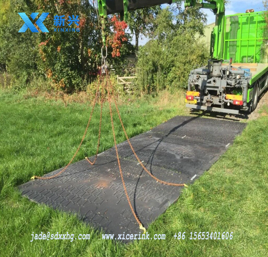 HDPE temporary road track way Composite Mat